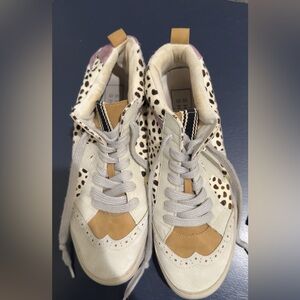 ShuShop Cream and Tan Women's Sneakers